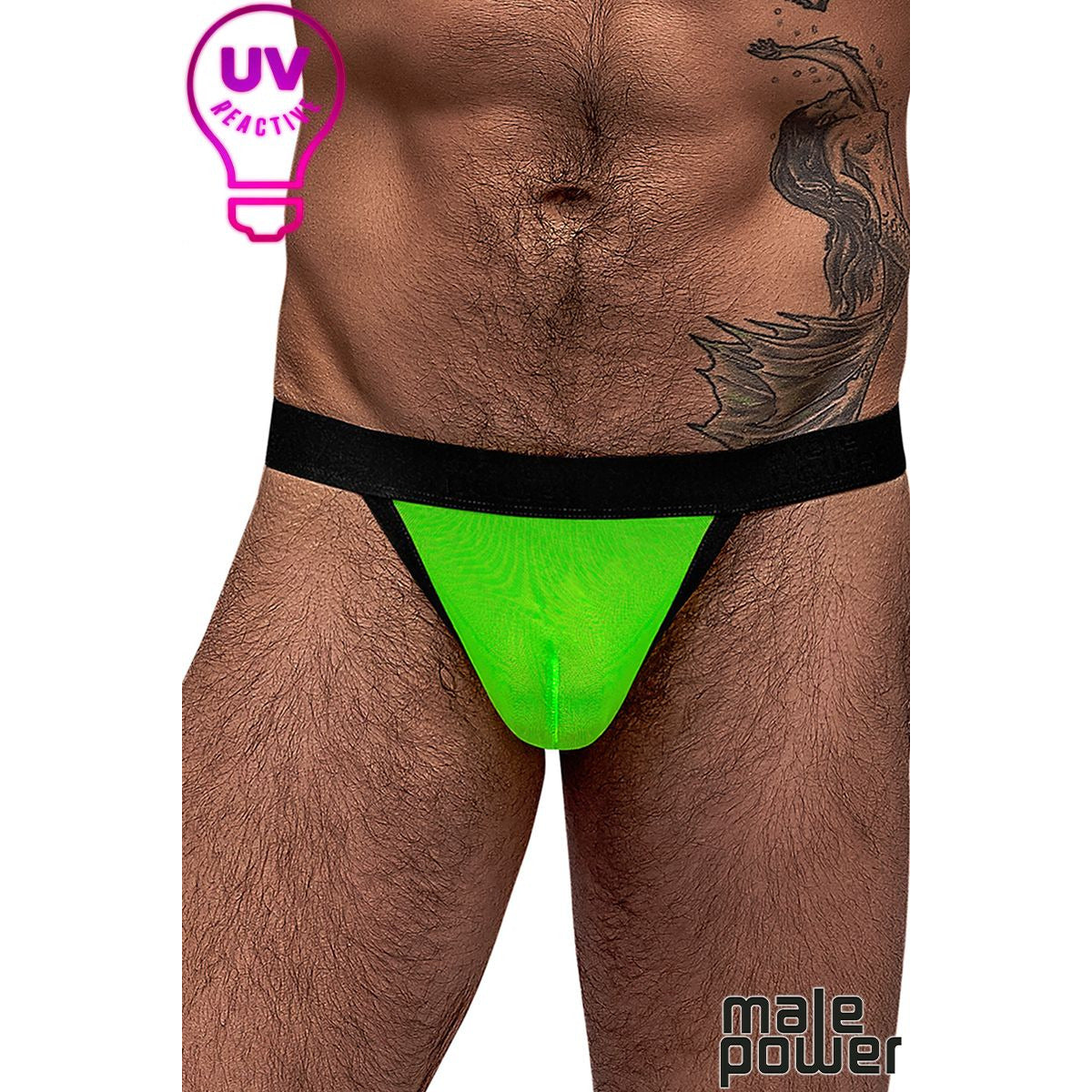 Neon Mesh Micro Men's Thong by Male Power