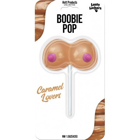 Lusty Lickers Boobie Pop Carmel by Hott Products