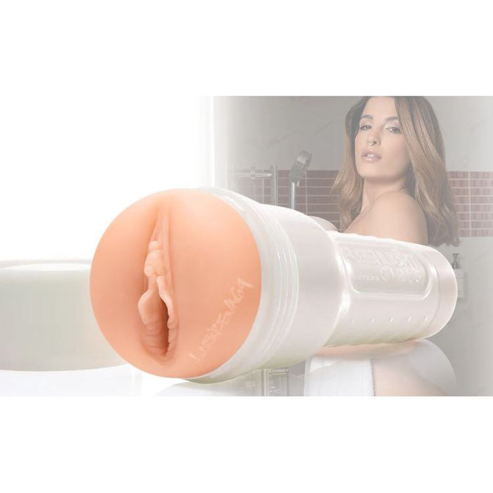 la sirena standing in shower with a fleshlight-source adult toys