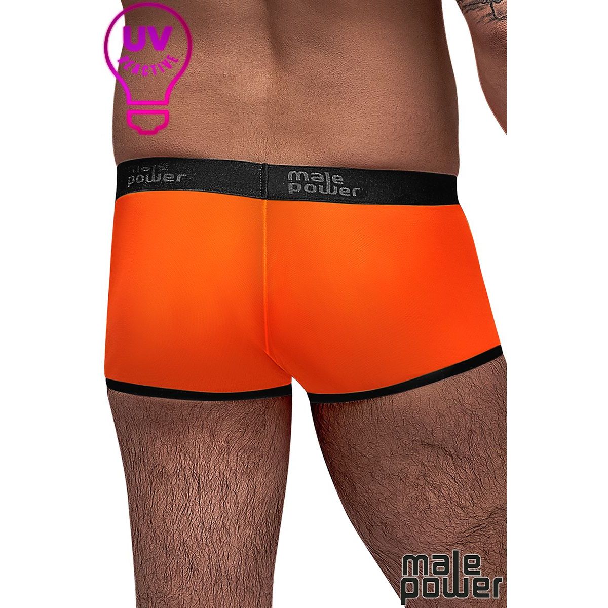 Neon Mesh Shorts for Him by Male Power