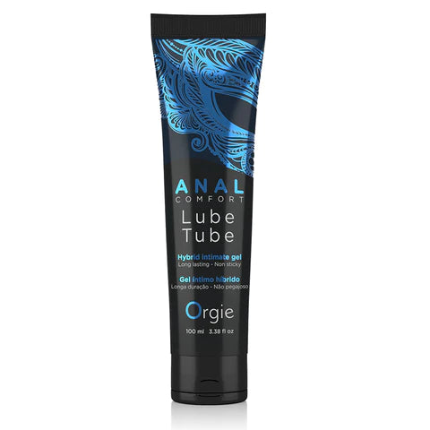 The product comes in a black tube with an ornate blue mask on it. It has a black cap and blue and white writing