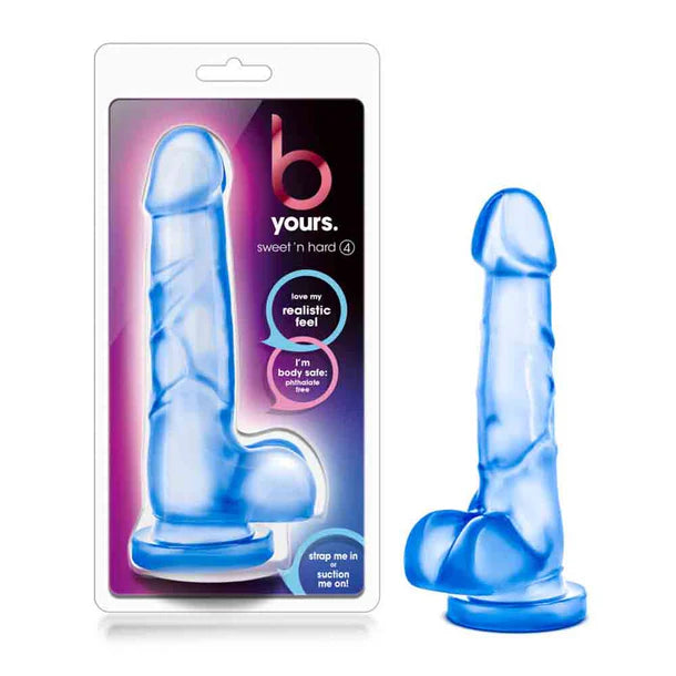 veined dildo with balls with packaging