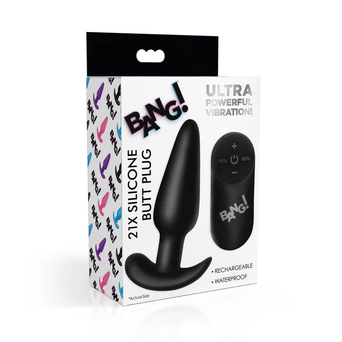 anal plug with remote on box cover