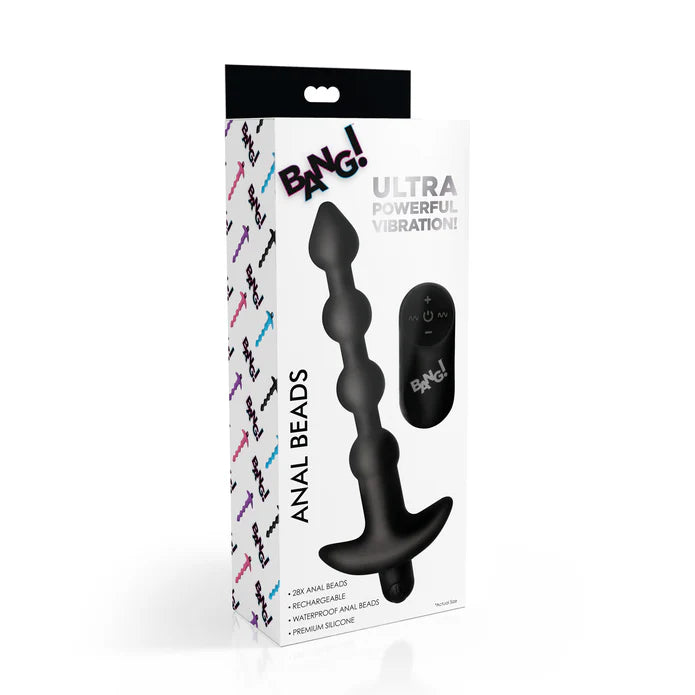 4 ball anal beads with base on box cover