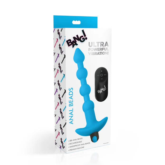 4 ball anal beads with base on box cover