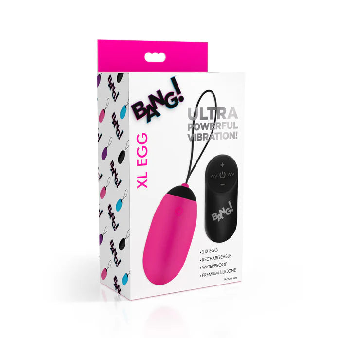 Bang Vibrating XL Egg With Remote by XR