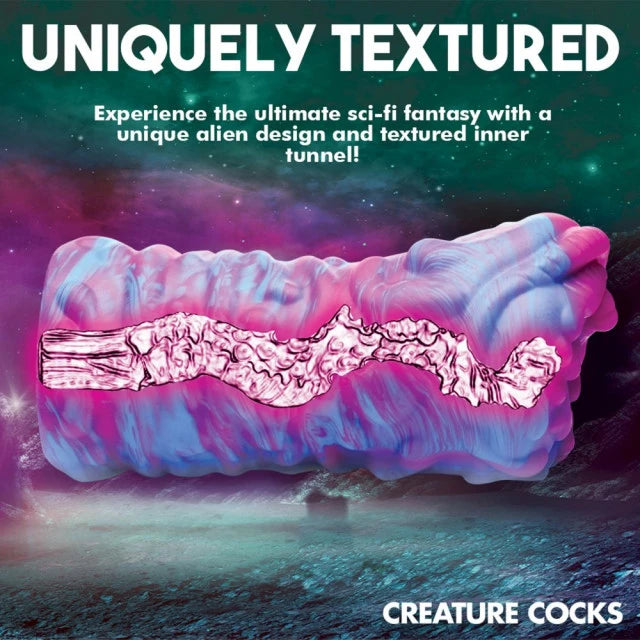 blue & pink alien vagina inside texture