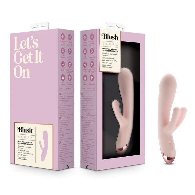 bulb heat vibrator with bunny ears clitoral stimulator with box