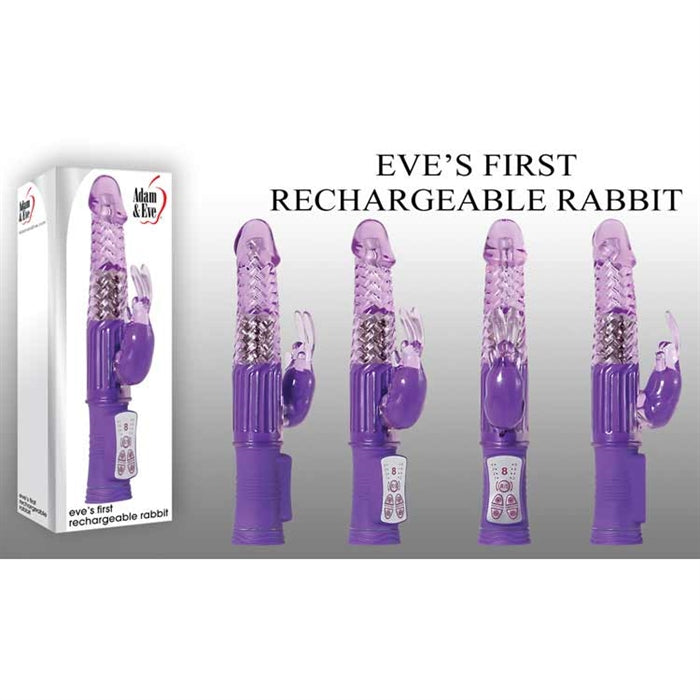 multi purple colored vibrator with clit stim and box