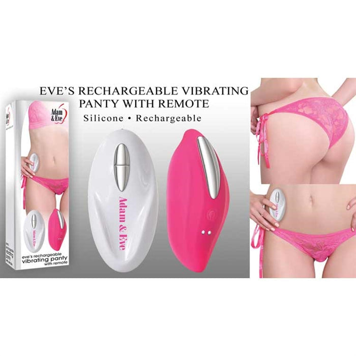 women's vibrating panty with side ties and remote control