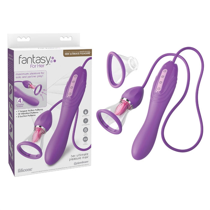 vibrator with attached cored to clitoral suction licker