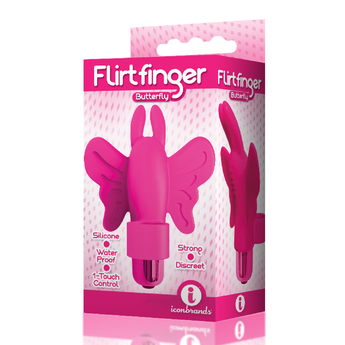 pink butterfly finger stimulator with bullet