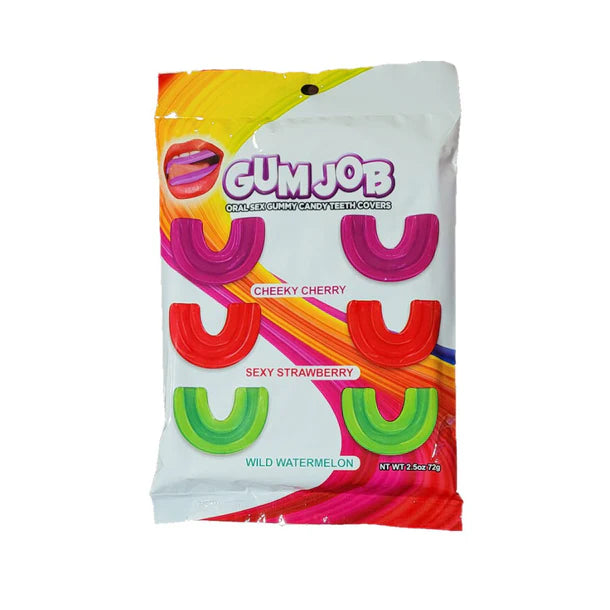 gummy teeth guards for oral sex on package