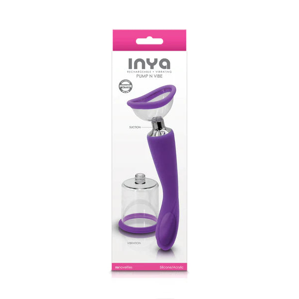purple pussy & breast pump with vibrator on other end