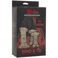 brown bondage rope 3 sizes with bag & scissors with box