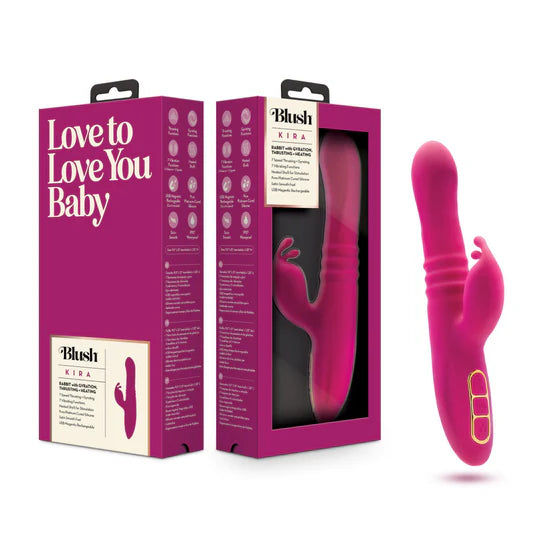 bulb head shaped vibrator with thrusting ridges and clit stimulator with box