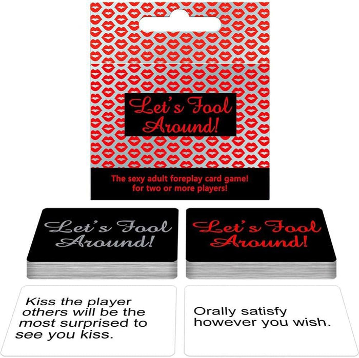 intimate card game with red box
