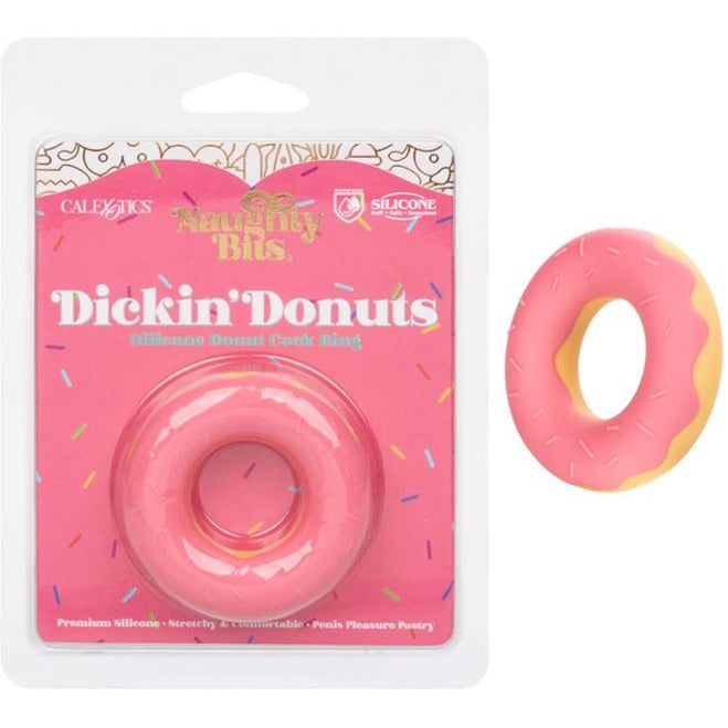 naughty bits package with pink donut shaped cock ring