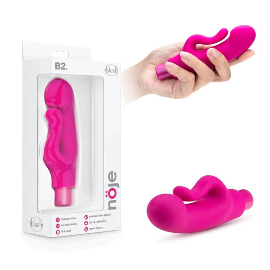 pink vibrator with mini clit stim
