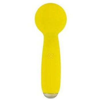 yellow silicone mini massager