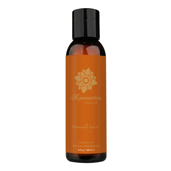 Rejuvenation Manderin Basil Organic Massage Oil by Sliquid