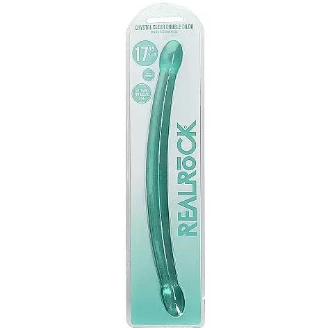turquoise 17" double ended dildo