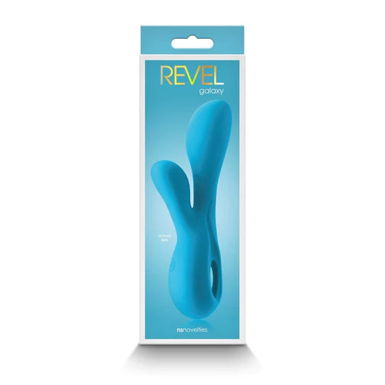 blue bulb tipped vibrator with clit stim