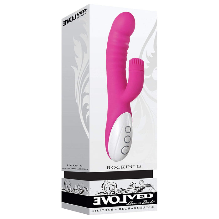 pink vibrator with clit tickler