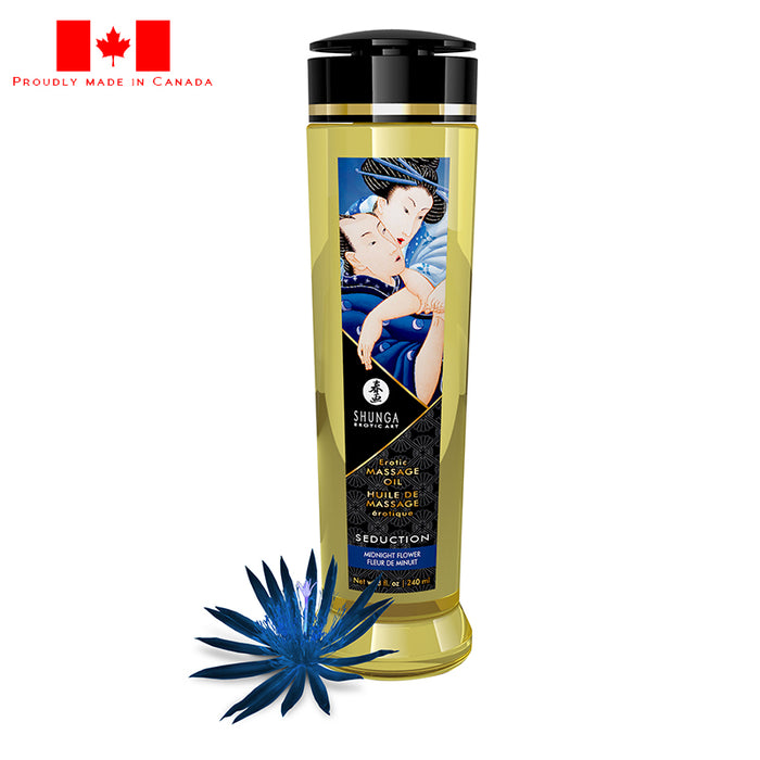 seduction midnight flower massage oil by shunga source adult toys