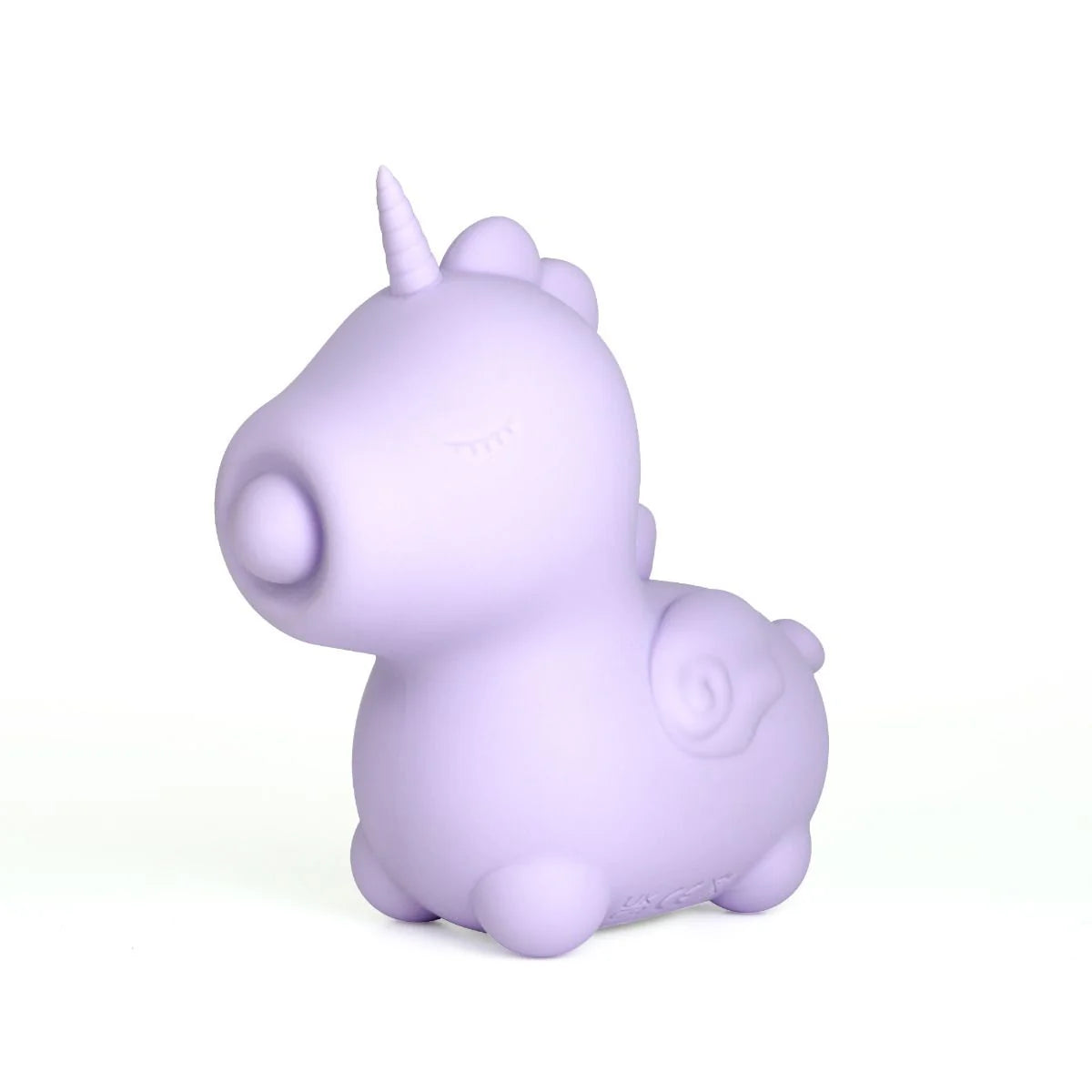 purple unicorn horse with tongue tickler