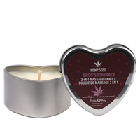 heart shaped massage candle tin