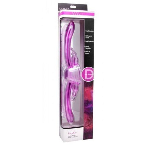 pink rabbit wand attachment in black, white & pink box