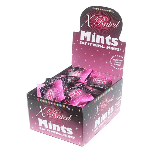 x rated mints in display box