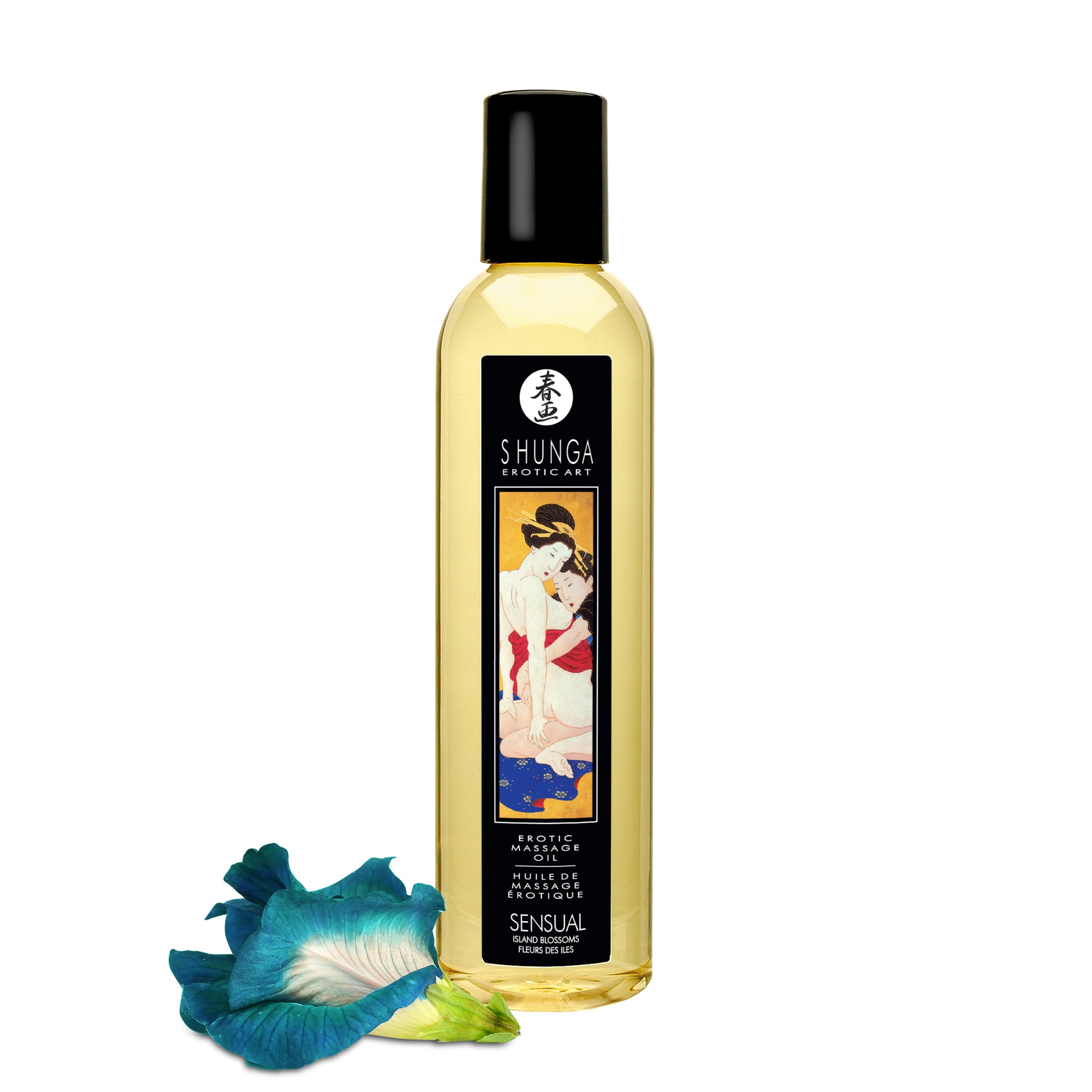 Sensual Island Bloom Massage Oil by Shunga