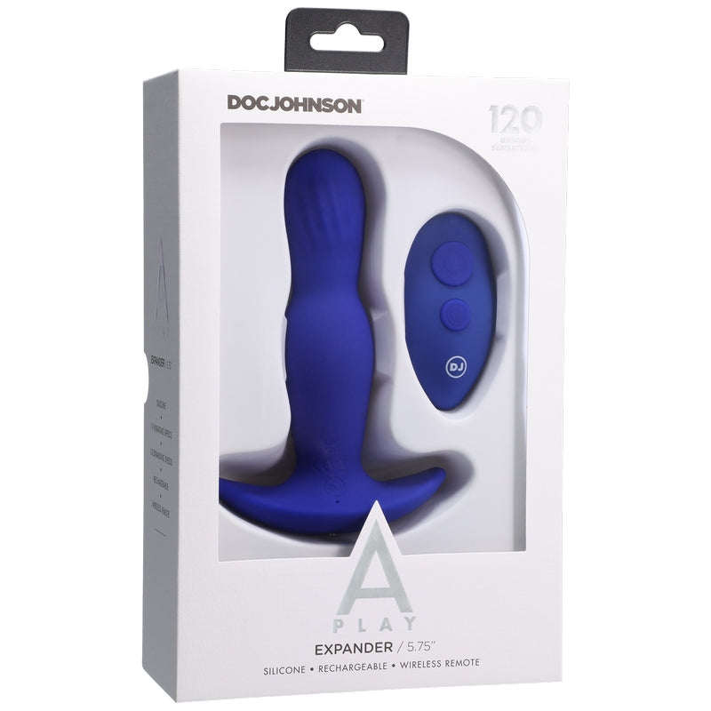 A-Play Vibrating Anal Expander Silicone Anal Plug by Doc Johnson