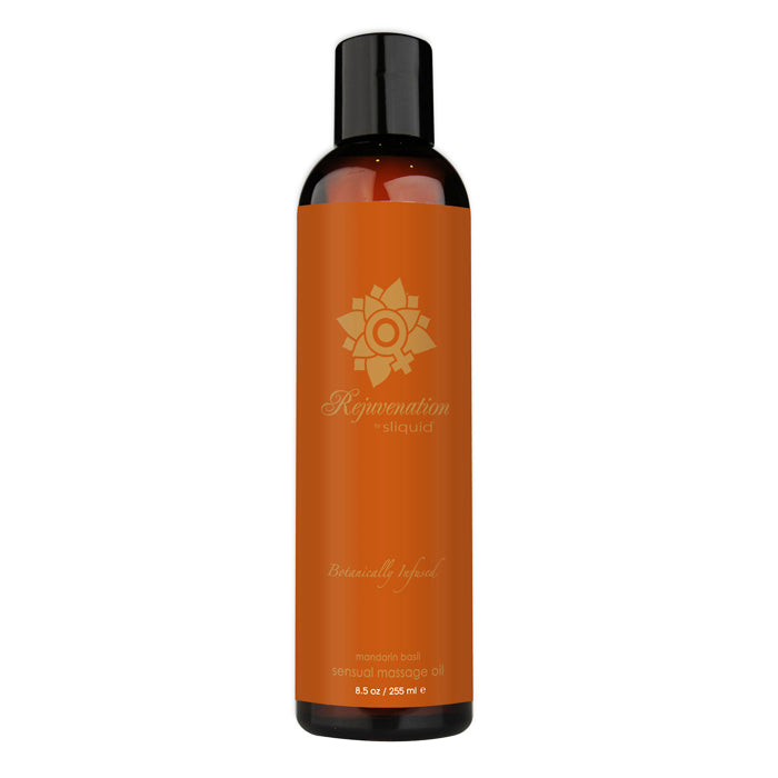 Rejuvenation Manderin Basil Organic Massage Oil by Sliquid