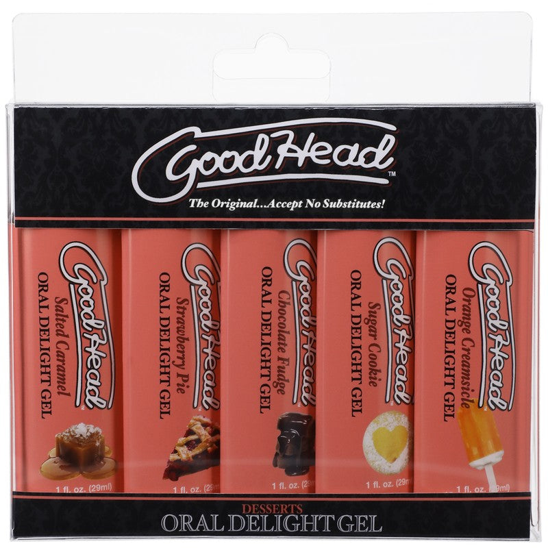 GoodHead™ Oral Delight Gel Pack Desserts 5pk by Doc Johnson