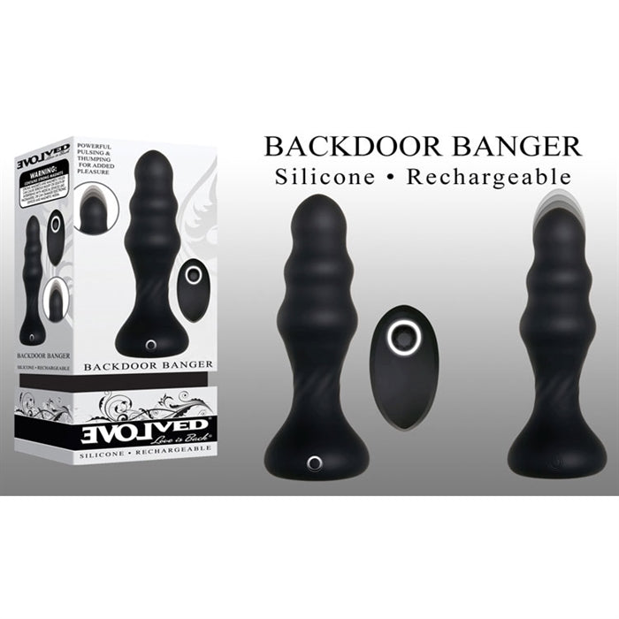 Backdoor Banger Vibrating Anal Plug by Evolved