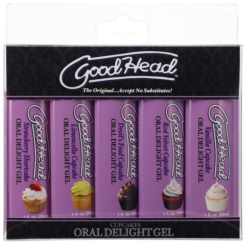 GoodHead™ Oral Sex Delight Gel Pack 5pk Cupcakes By Doc Johnson