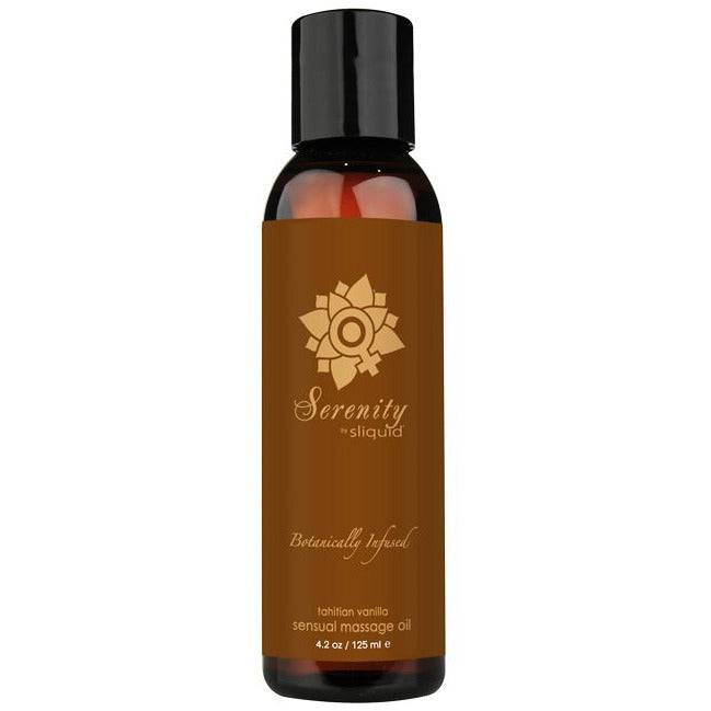 Serenity Tahitian Vanilla Organic Massage Oil by Sliquid