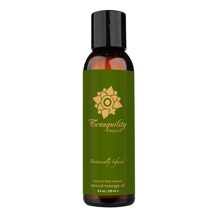 Tranquility Coconut Lime Organic Massage Oil by Sliquid