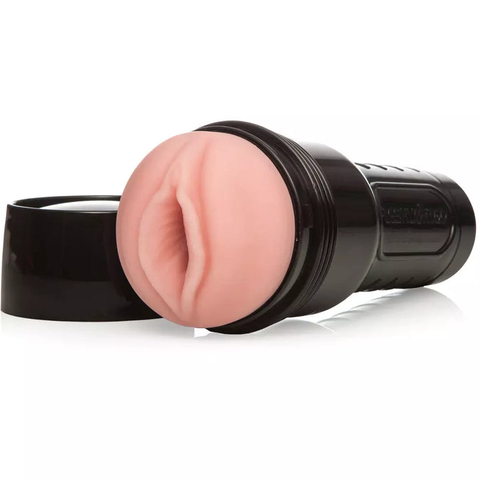 black fleshlight with pink vagina-source adult toys
