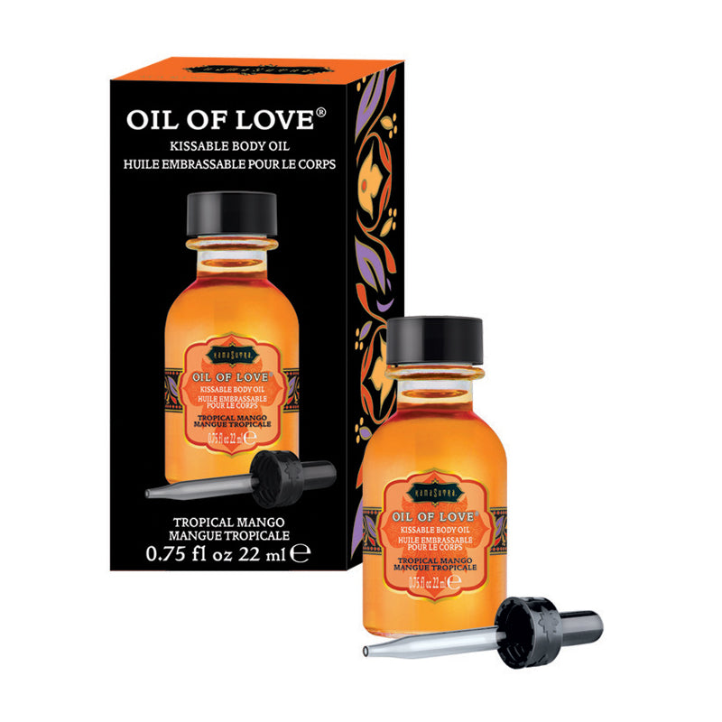 Oil of Love Warming Kissable Body Oil Tropical Mango by Kama Sutra