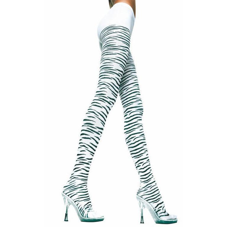 Zebra Pantyhose by Music Legs