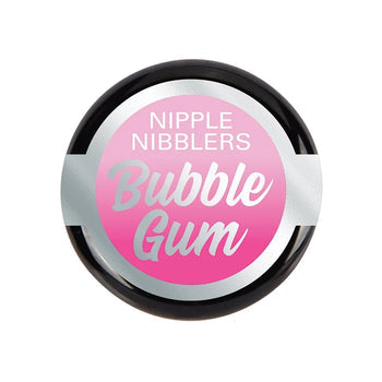 container with bubble gum massage oil