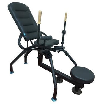 black leather bondage sex chair-source-adult-toys