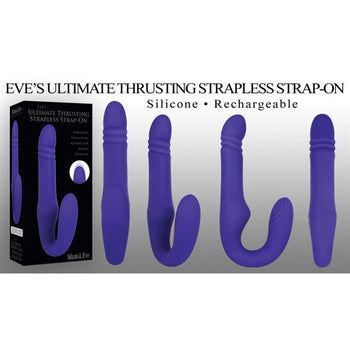 purple strapless vibrating dildo 