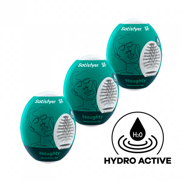 Naughty Masturbator Egg 3pk Set by Satisfyer