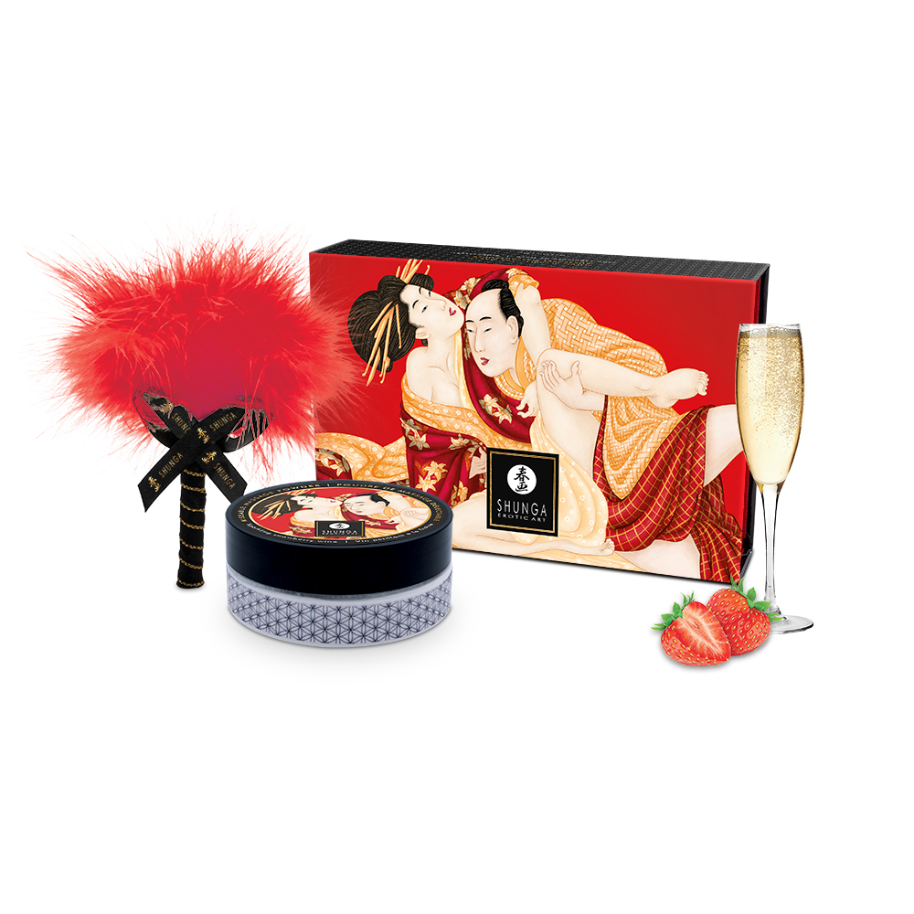 Shunga Sweet Snow Body Powder Sparkling Strawberry Wine