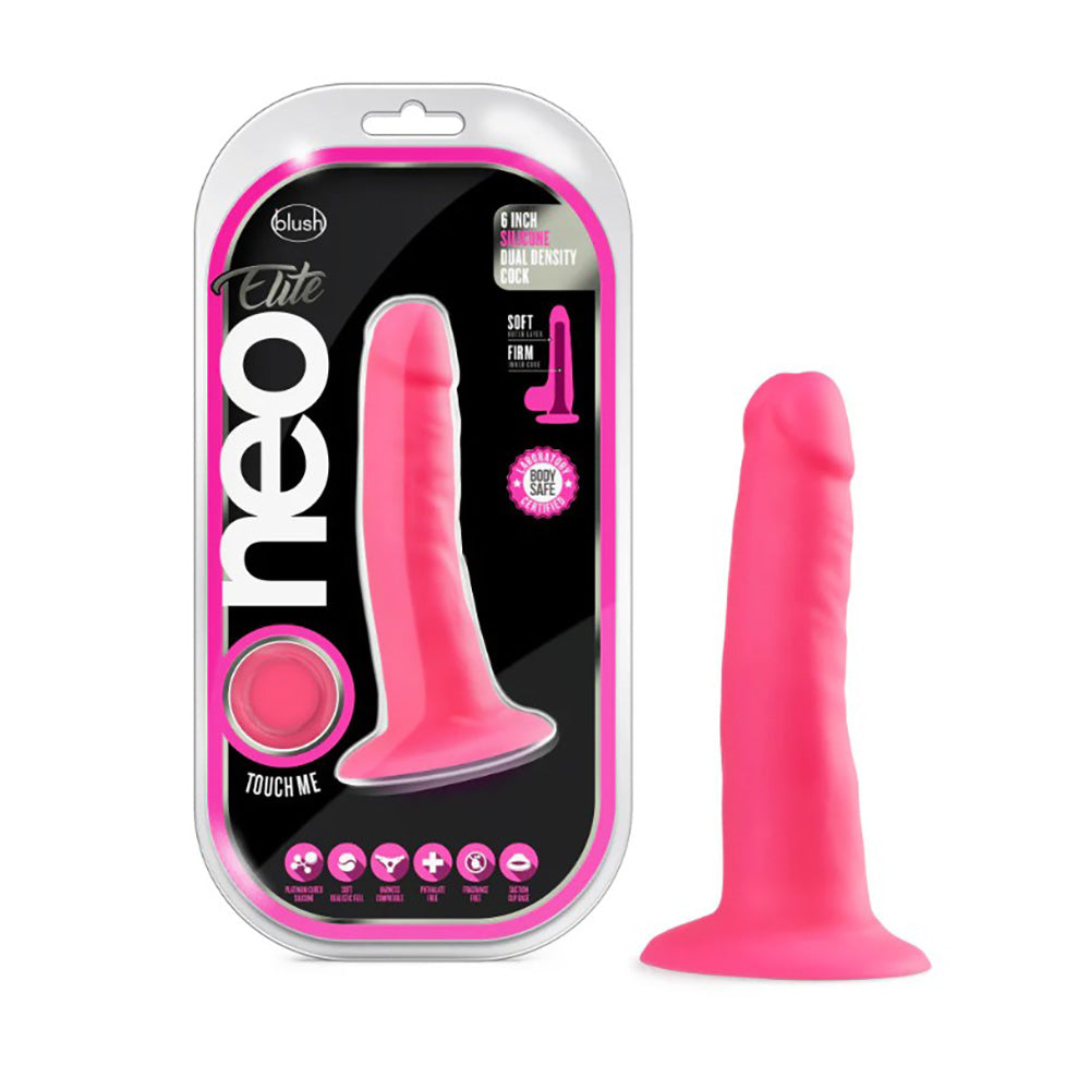 Neo Elite Silicone Dual Density Cock 6" by Blush